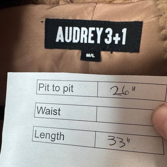 Audrey 3+1 Warm Teddy Bear Jacket Camel - Picture 11 of 11